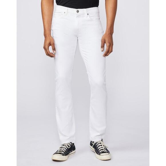 Paige Men's Lennox Icecap Slim Fit White Jeans FLAWED Size 32 NWOT - Picture 1 of 13